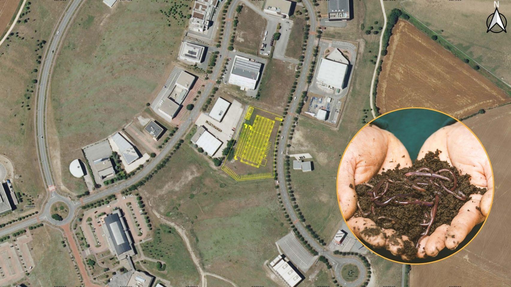 Arrancan las obras de la planta de abono con lombrices de Miñano