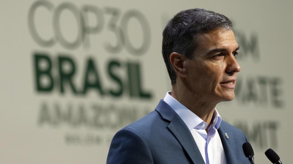 El presidente del Gobierno, Pedro Sánchez, en la COP 30