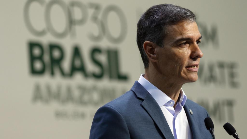 El presidente del Gobierno, Pedro Sánchez, en la COP 30