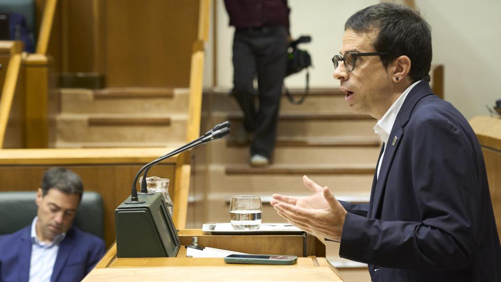 El portavoz de EH Bildu en el Parlamento vasco, Pello Otxandiano