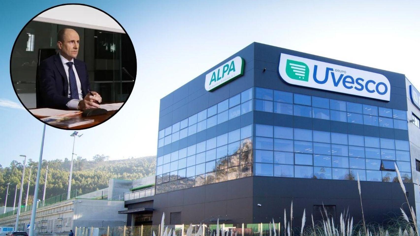 Ángel Jareño, CEO de Uvesco, en la parte superior de la imagen.