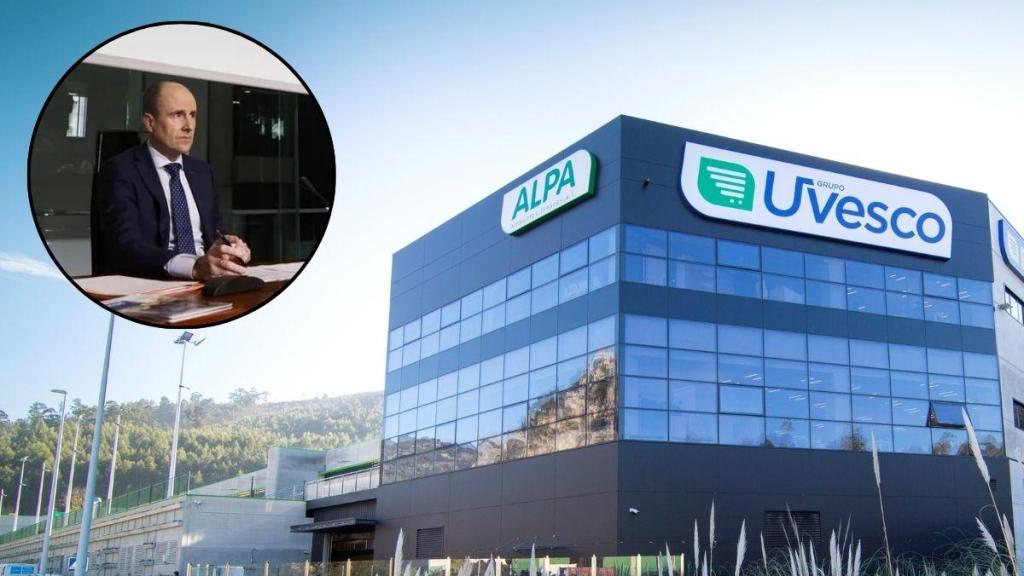 Ángel Jareño, CEO de Uvesco, en la parte superior de la imagen.