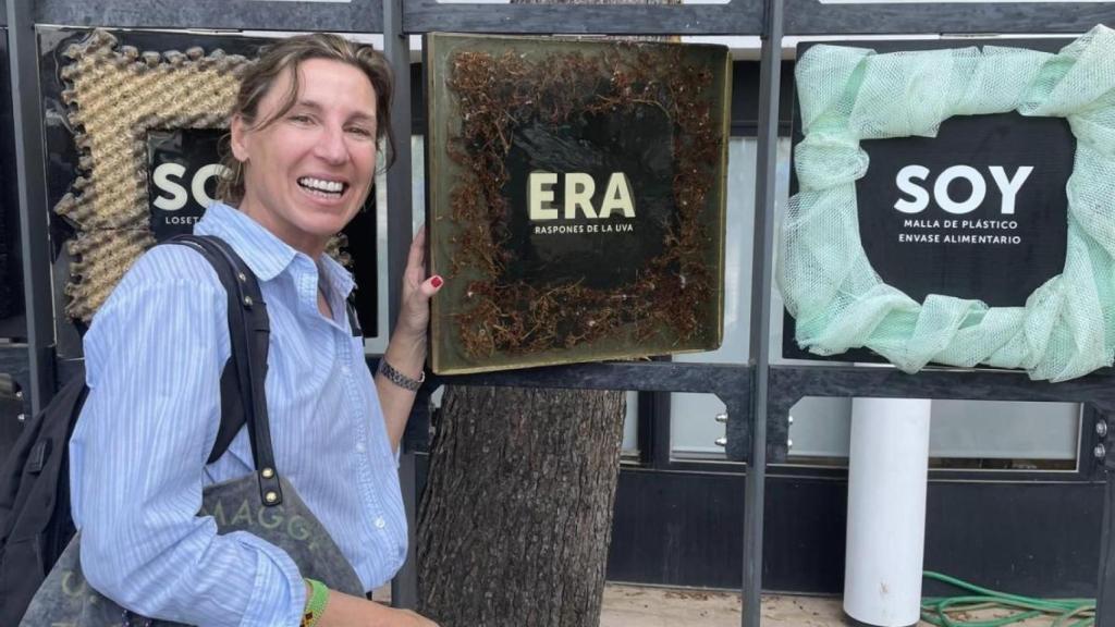 Isabel Abascal, fundadora de Compostree, en su visita al Instituto Tecnológico del Plástico.