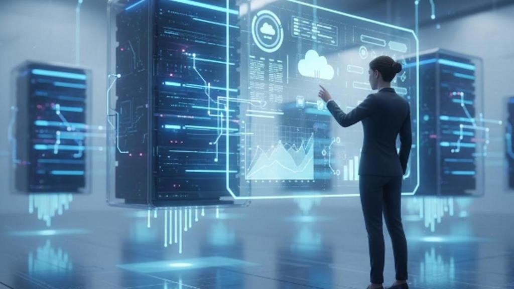 Alojamiento web, imagen generada por IA