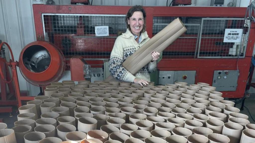 Isabel Abascal con sus productos.