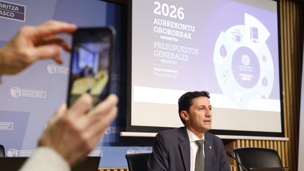 El consejero de Hacienda y Finanzas del Gobierno Vasco, Noël d'Anjou