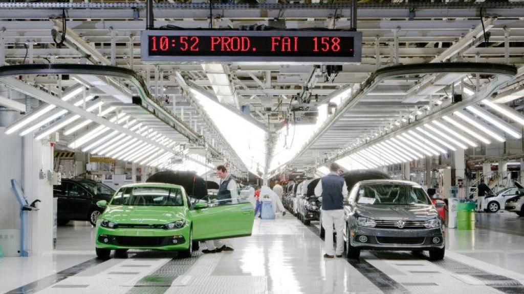 Interior de las instalaciones de Volkswagen Autoeuropa.