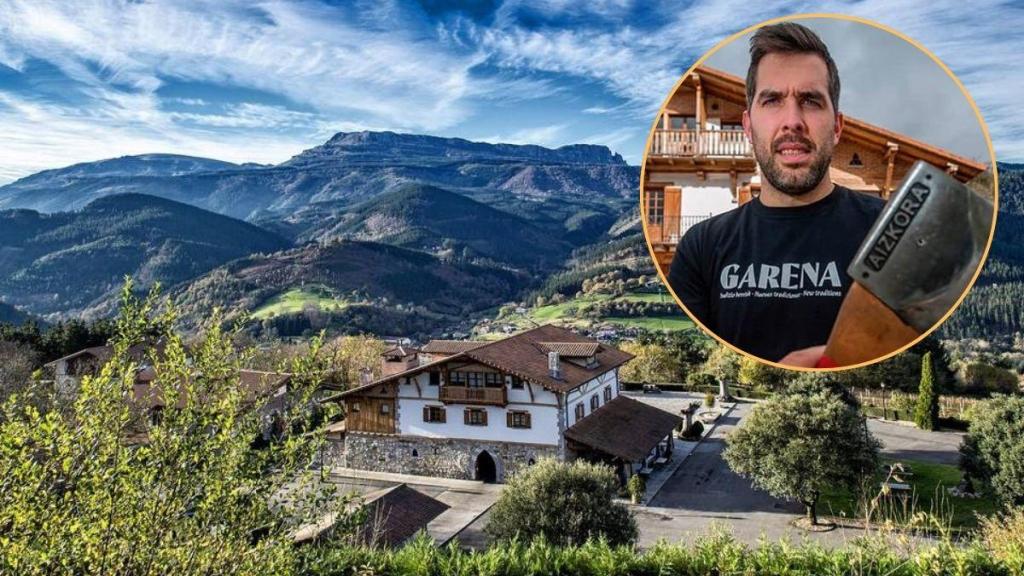 El aizkolari Aitzol Atutxa es socio del Restaurante Garena en Dima.