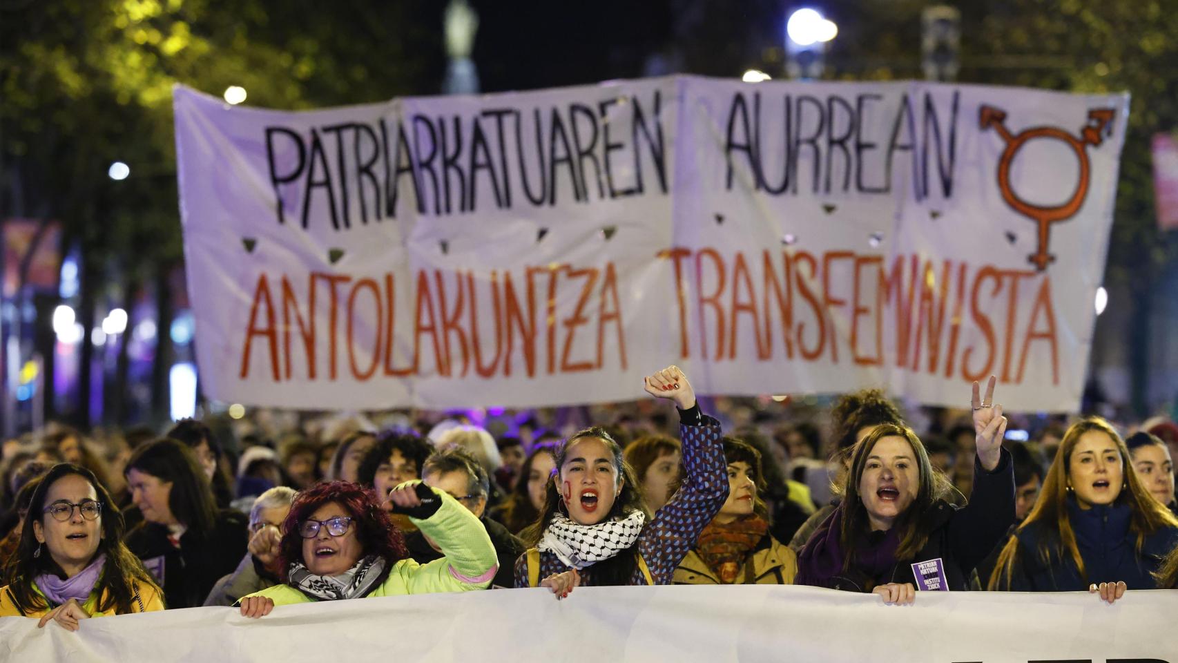 Manifestación del movimiento feminista