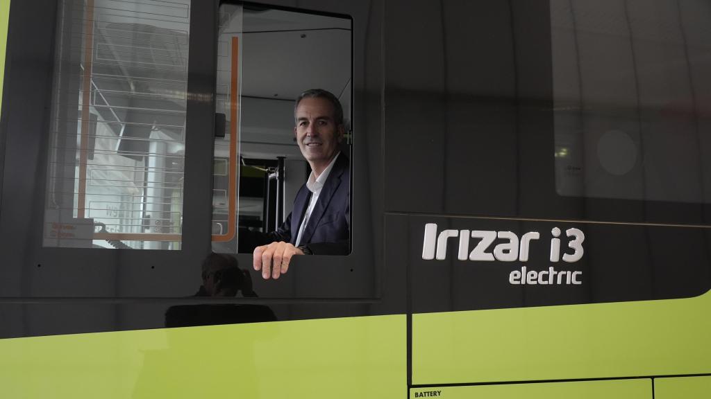 Imanol Rego, director general de Grupo Irizar, posa para Crónica Vasca.