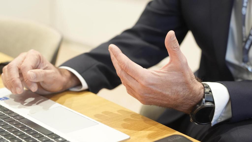 Rego, durante la entrevista.