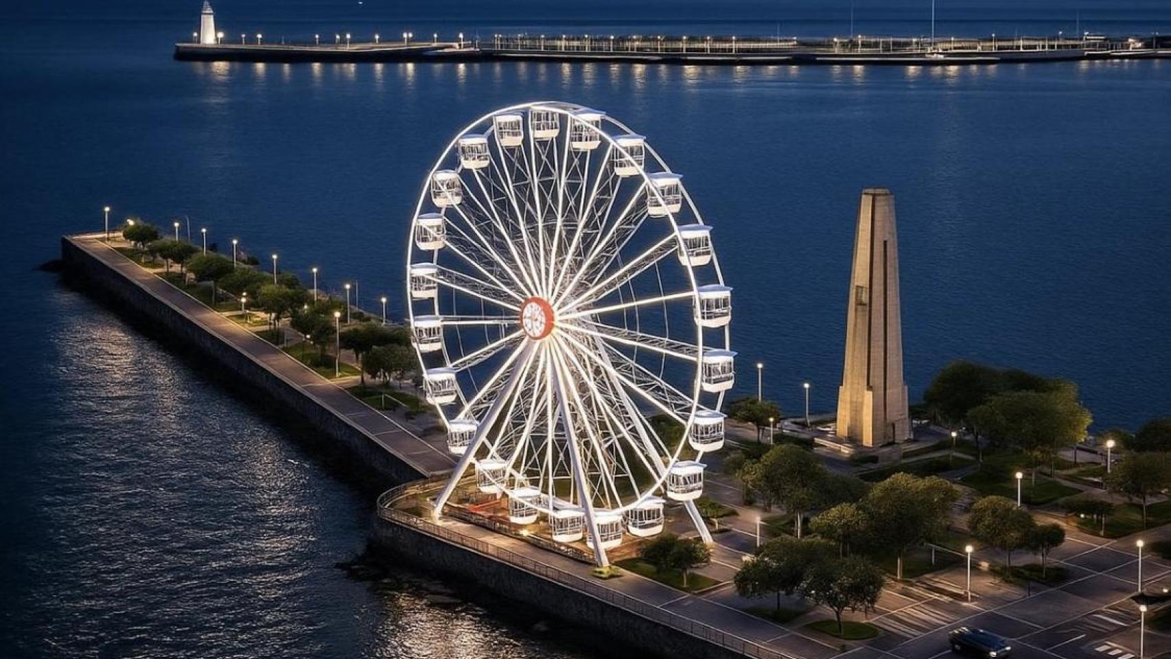 La única gran noria de Bizkaia esta Navidad.