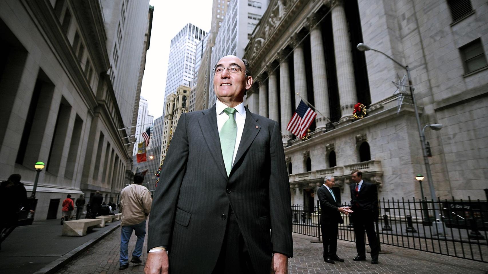 Ignacio Sánchez Galán, presidente de Iberdrola, fotografiado hace unos años en Wall Street, en EEUU