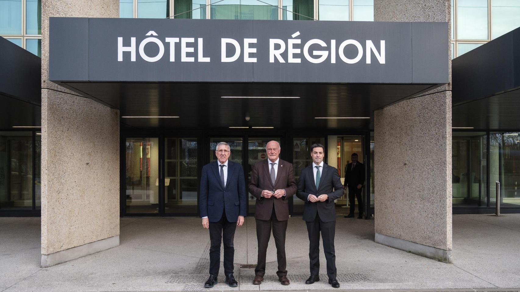 El lehendakari, Imanol Pradales, en su viaje a la región francesa de Nueva Aquitania