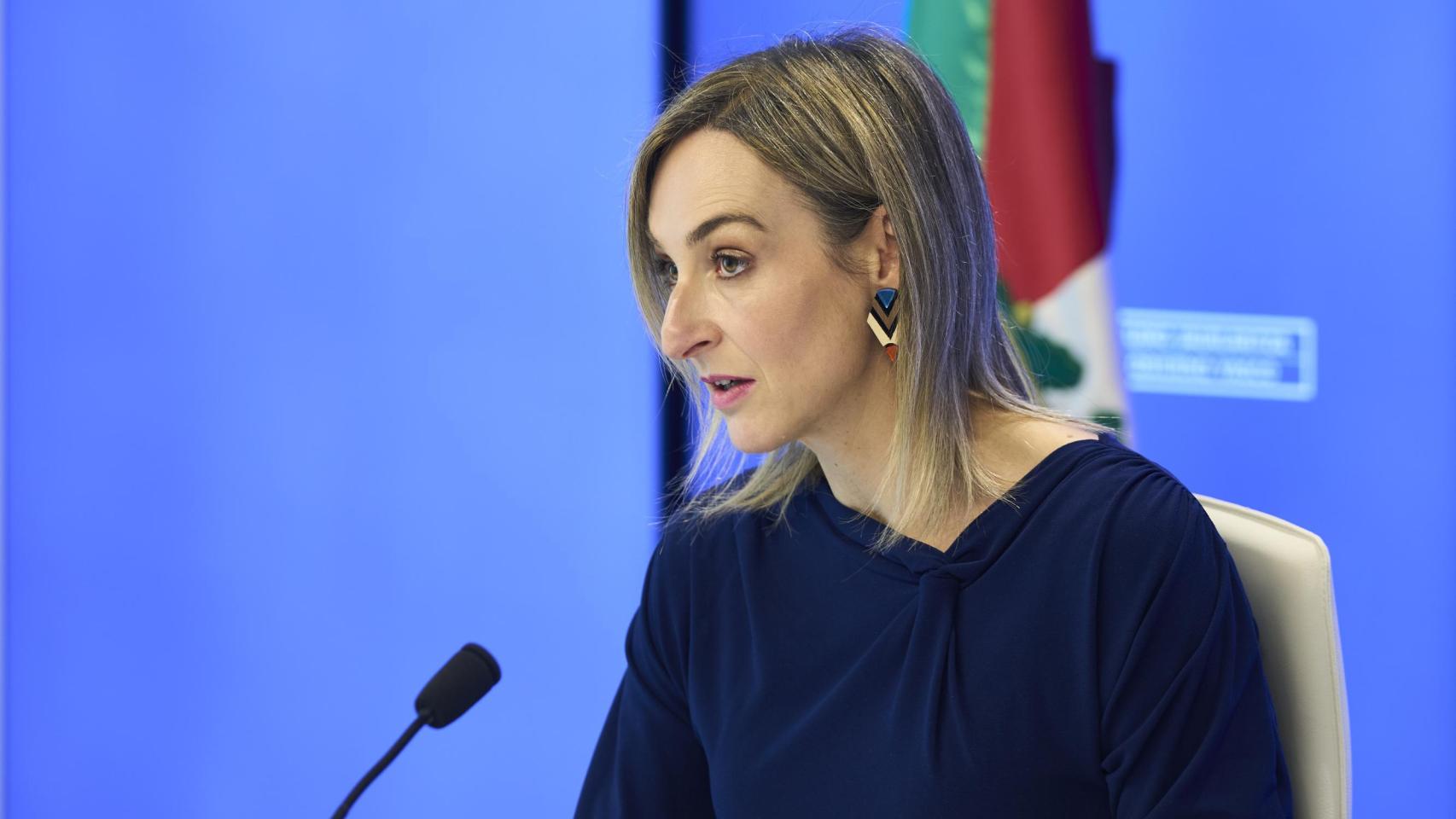 La portavoz del Gobierno vasco, María Ubarretxena