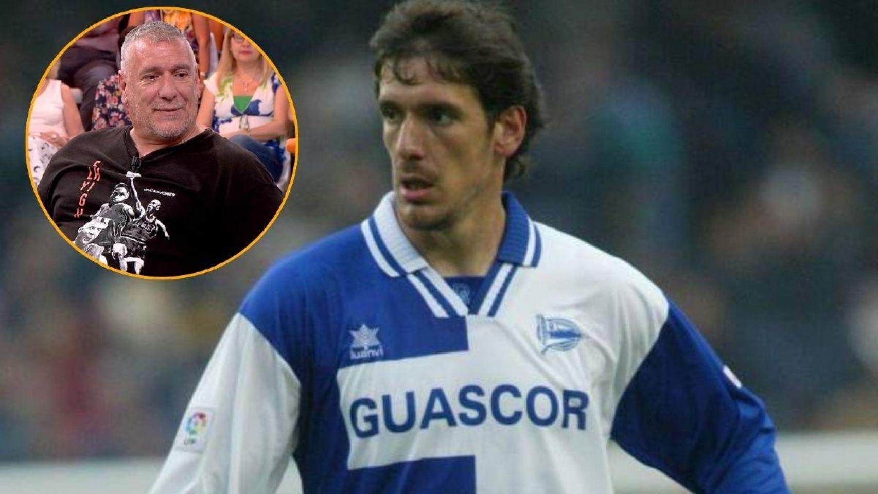 Óscar Tellez, durante su etapa como jugador del Deportivo Alavés.