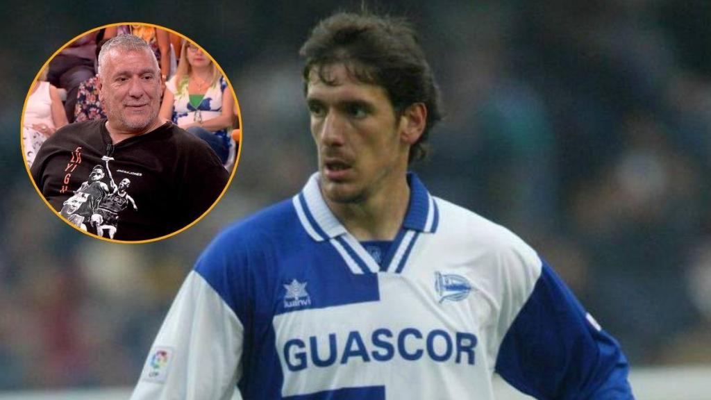 Óscar Tellez, durante su etapa como jugador del Deportivo Alavés.