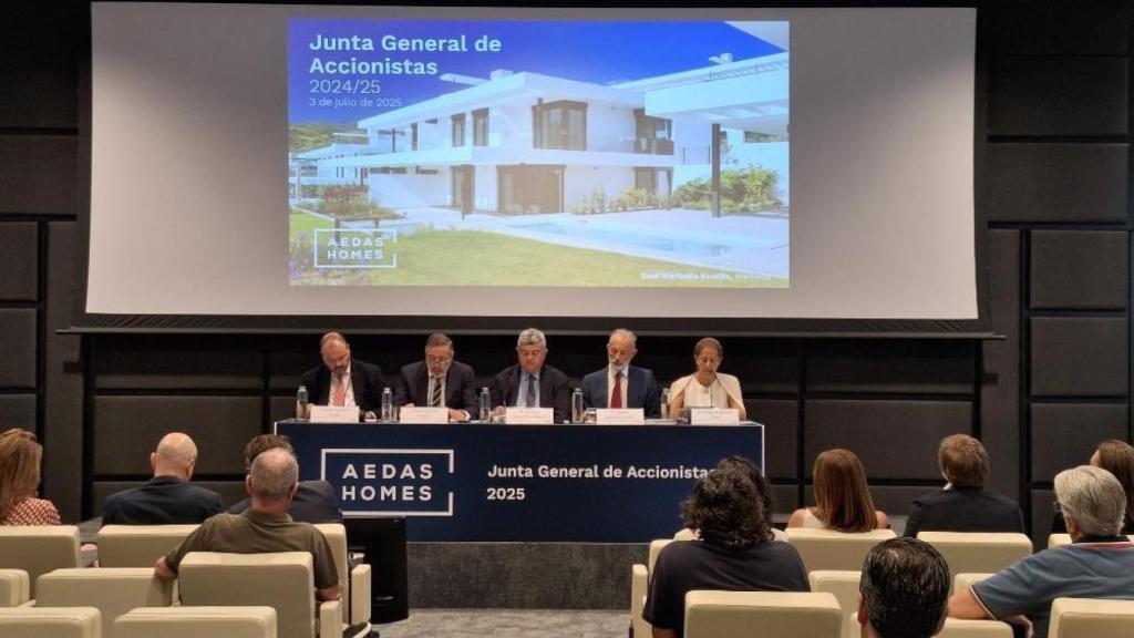 Junta General Ordinaria de Accionistas de Aedas Homes en una imagen de archivo en julio de 2025
