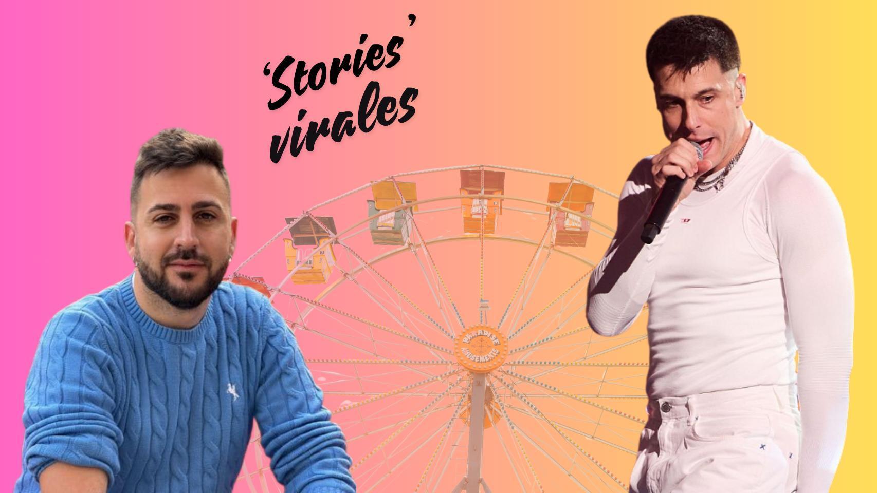 De izquierda a derecha: Ibon Pérez, una noria y Pello Reparaz, la voz de Zetak