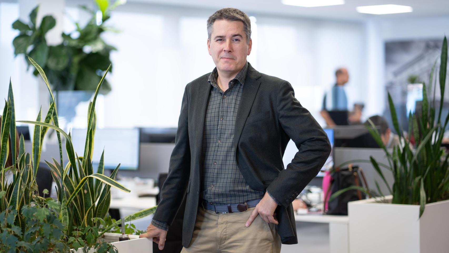 Kepa Apraiz, CEO y fundador de Kategora Real Estate, en la oficina de la compañía en Bilbao / Araba Press