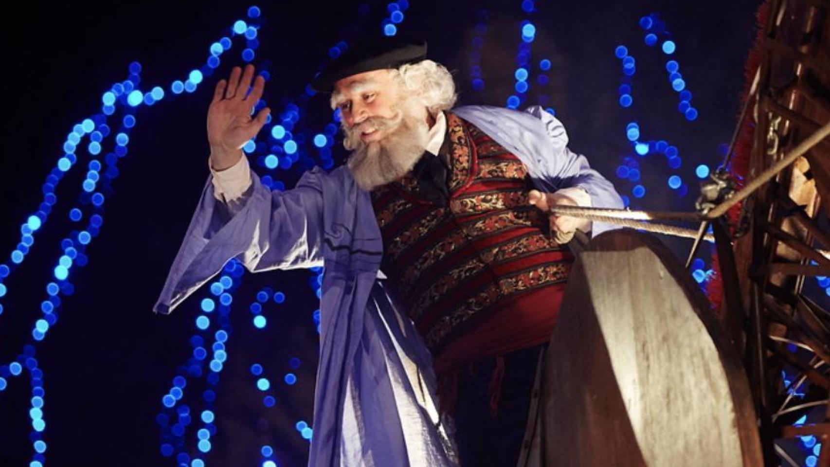 Olentzero saluda a las familias en Euskadi.