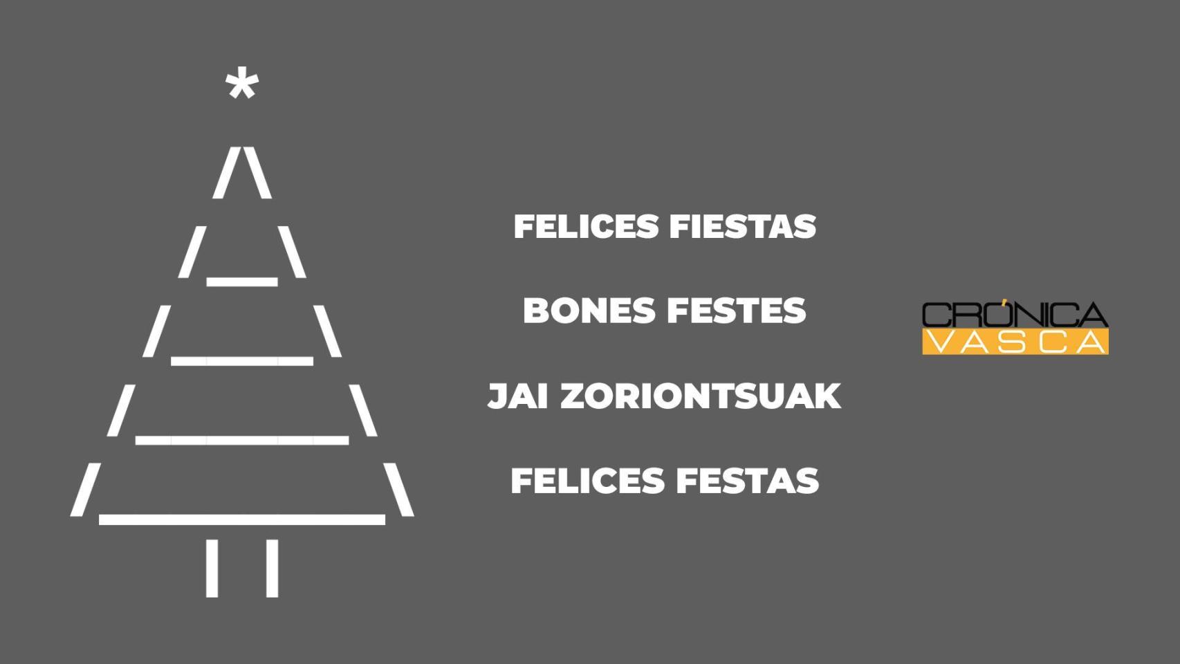 Crónica Vasca os desea felices fiestas