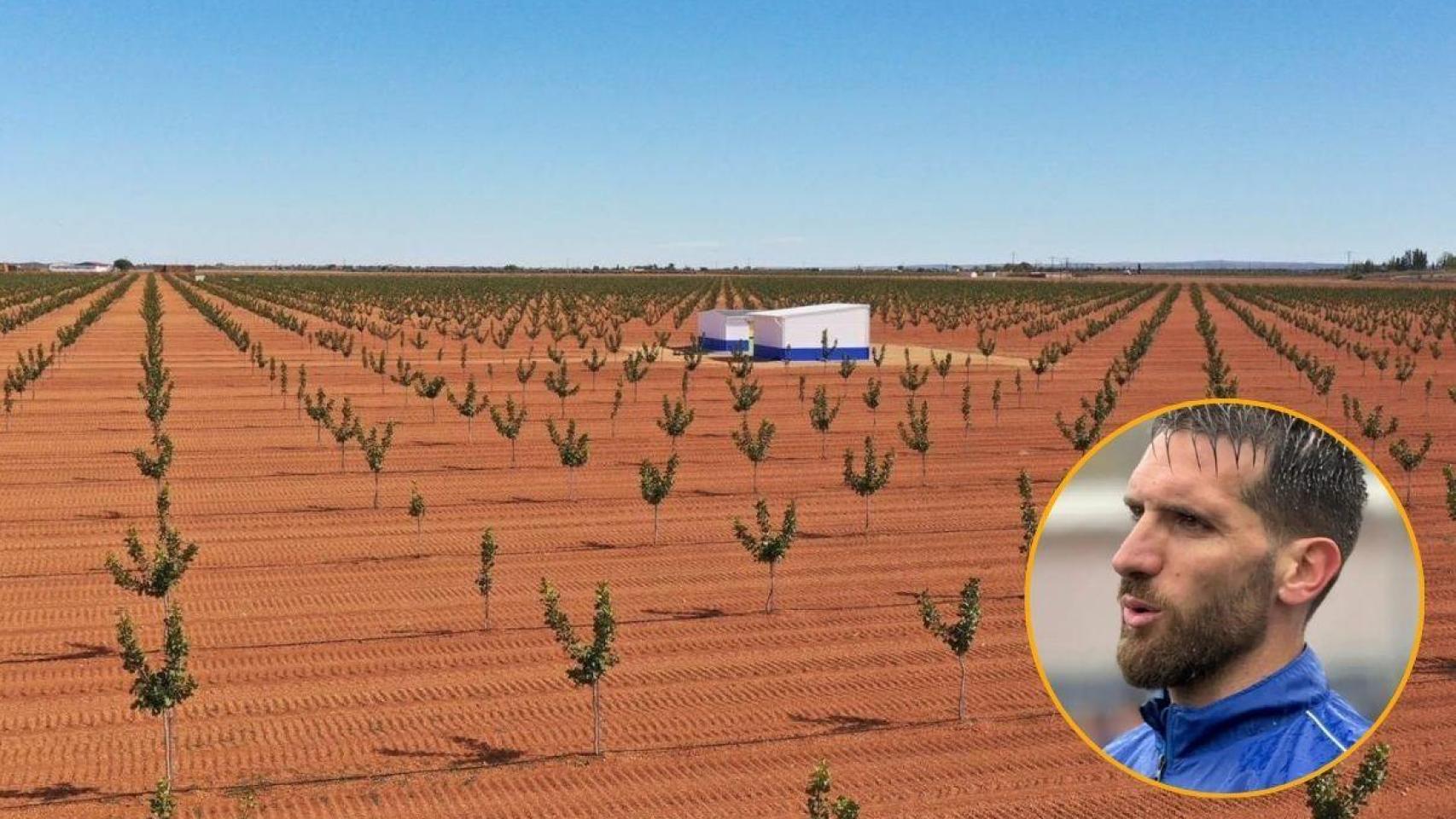 Fausto Tienza, actual jugador del Amorebieta, invierte 4,2 millones en su cuarta plantación de pistachos en Castilla-La Mancha.