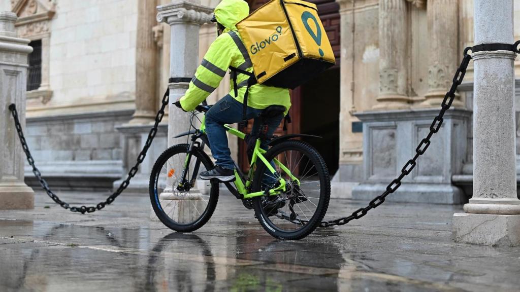Repartidor de Glovo.