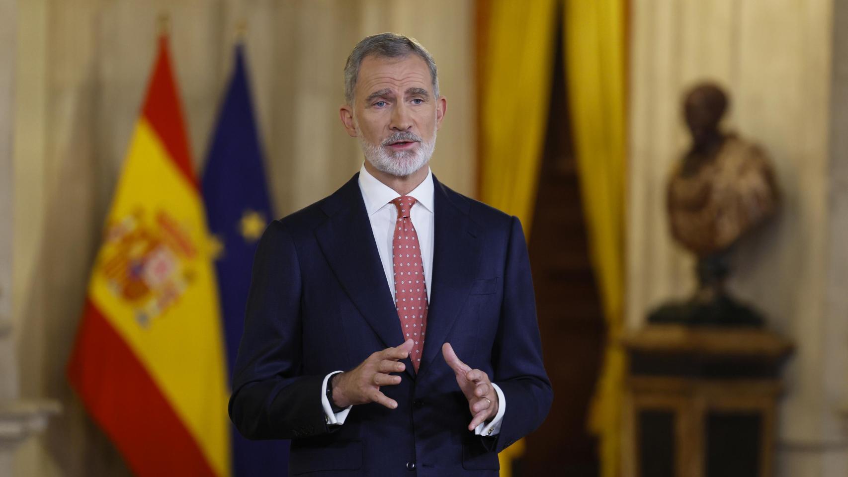 Felipe VI en su tradicional discurso de Nochebuena