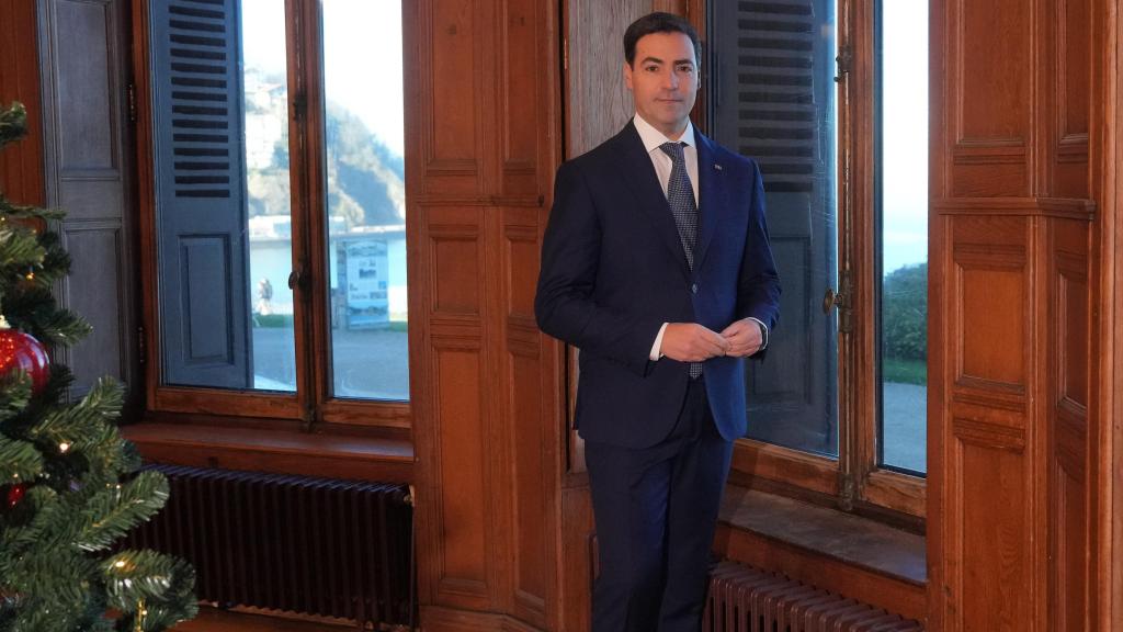 El lehendakari, Imanol Pradales, durante su discurso navideño de 2025.