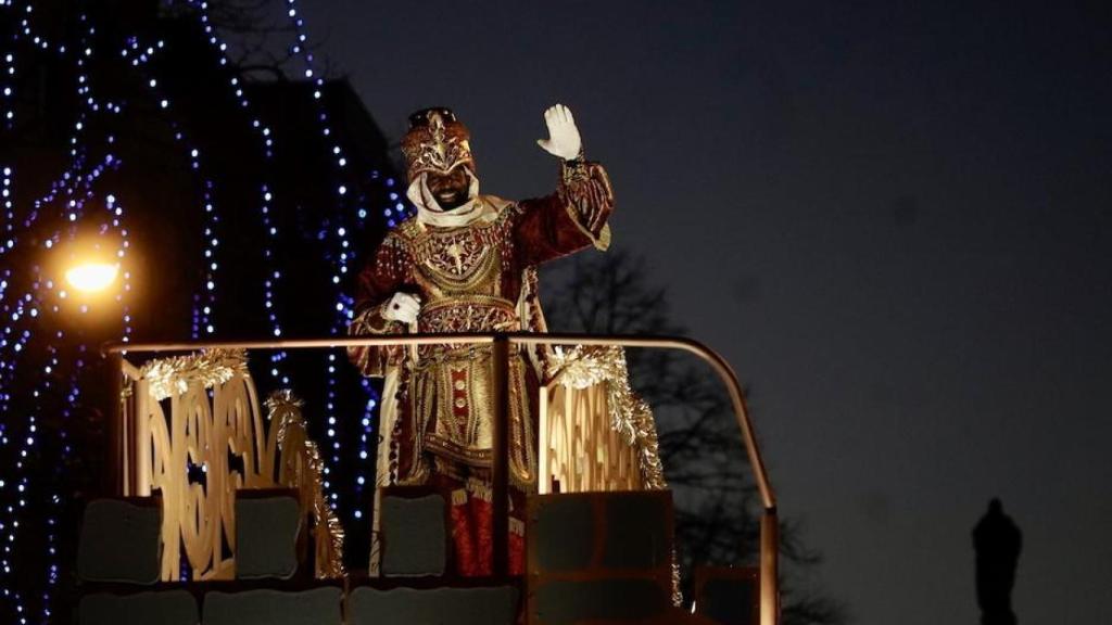 Baltasar saluda en Bilbao.