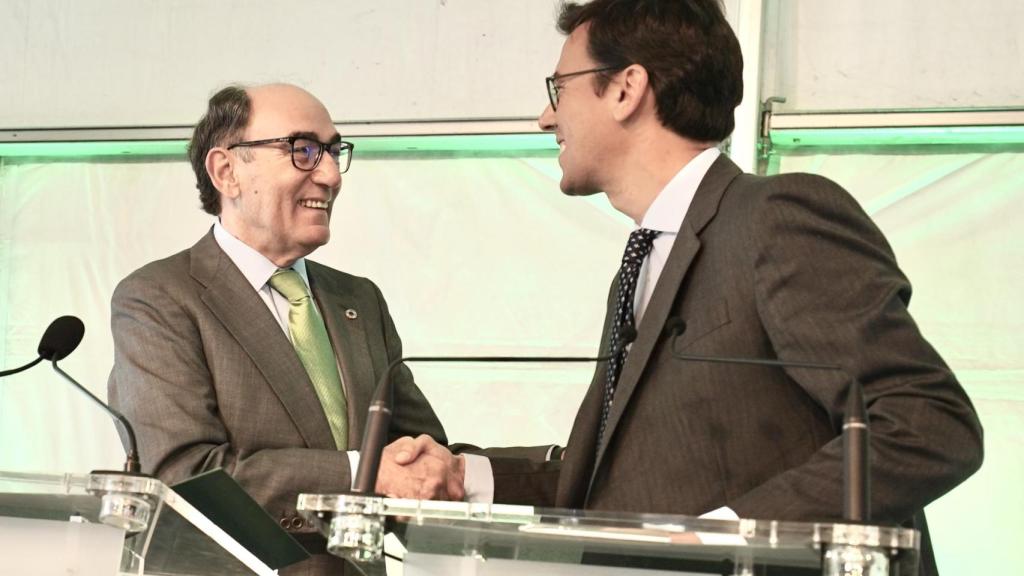 Dámaso Quintana, con Ignacio Sánchez Galán