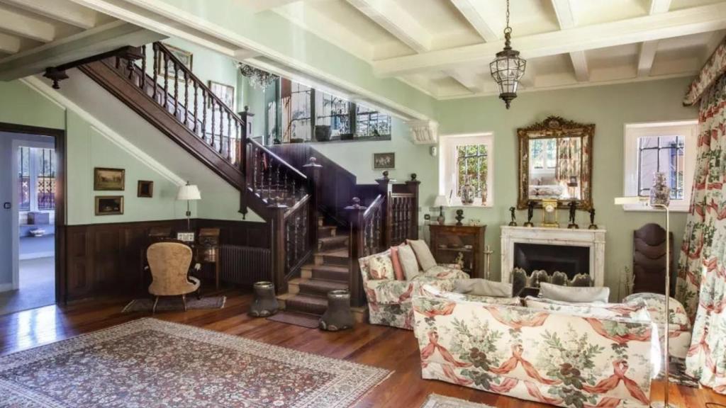 Salón de la casa de lujo.