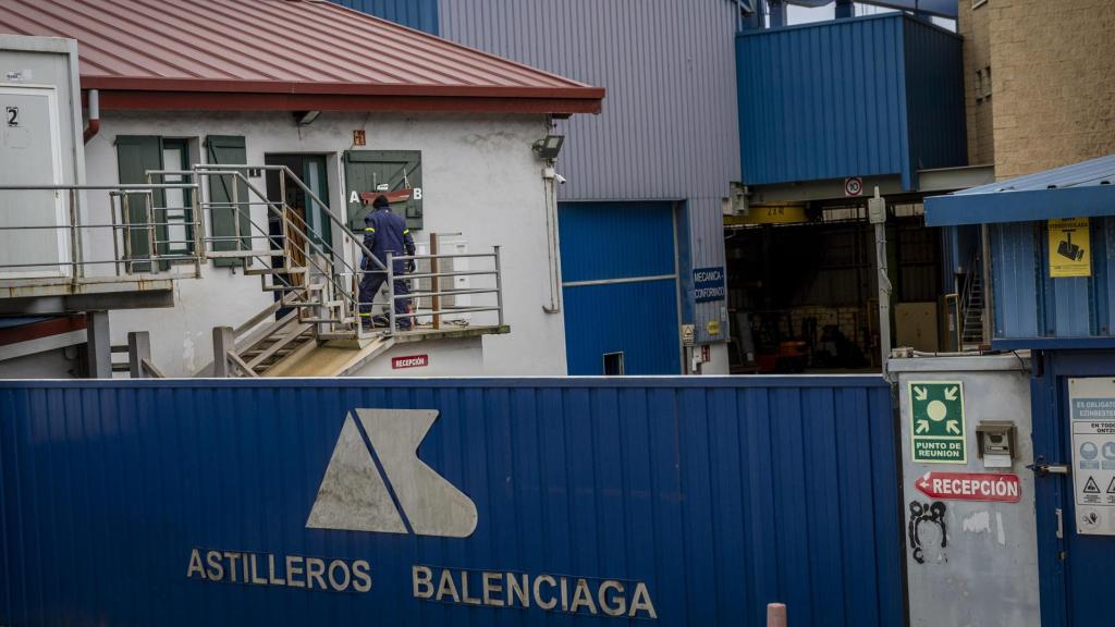 Los trabajadores de Astilleros Balenciaga han retomado la actividad este lunes.