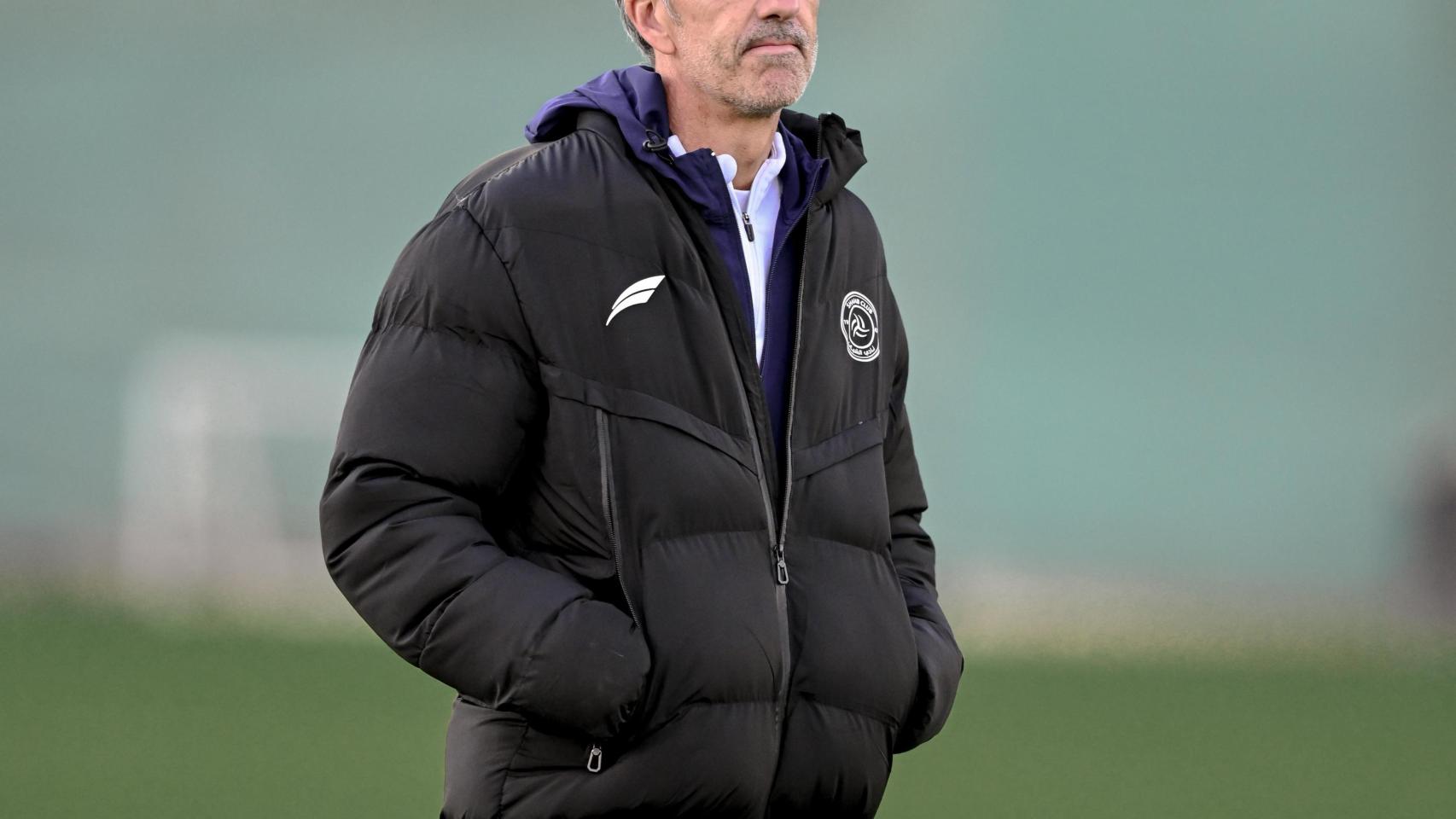 Imanol Alguacil, durante un entrenamiento con el Al Shbab Saudi Club