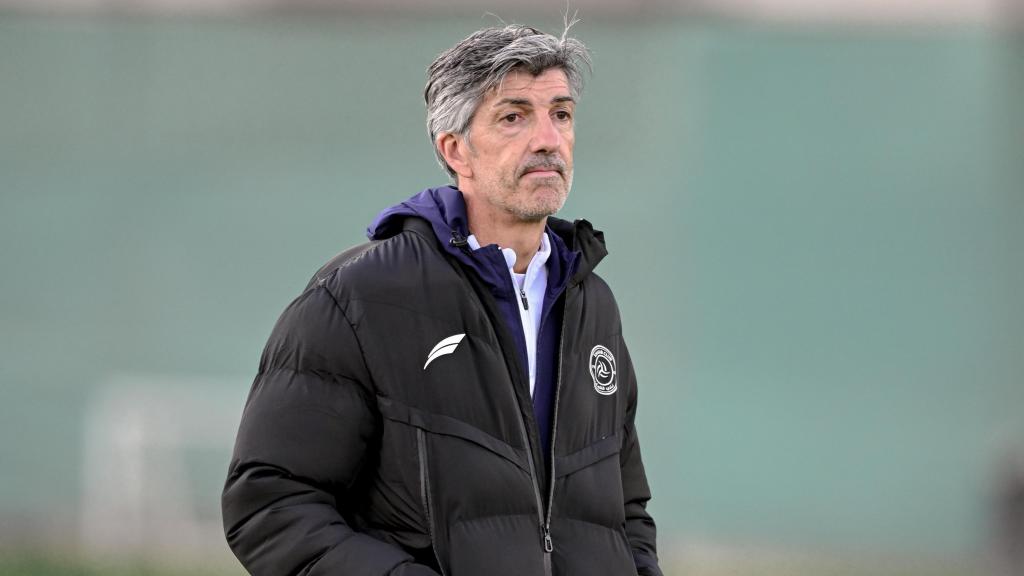 Imanol Alguacil, durante un entrenamiento con el Al Shbab Saudi Club