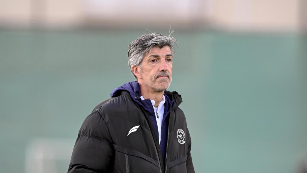 Imanol Alguacil, durante un entrenamiento con el Al Shbab Saudi Club