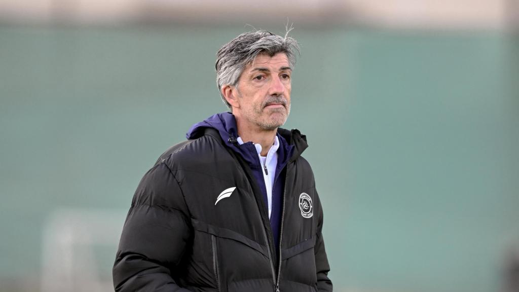 Imanol Alguacil, durante un entrenamiento con el Al Shbab Saudi Club