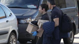 Registro policial en el Ayuntamiento de Getxo por el caso del derribo del palacete protegido