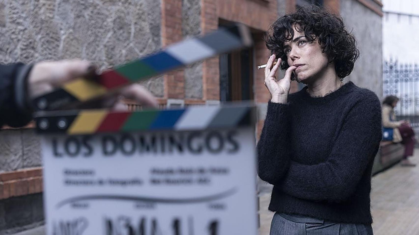 Rodaje de 'Los domingos' con Patricia López Arnaiz.