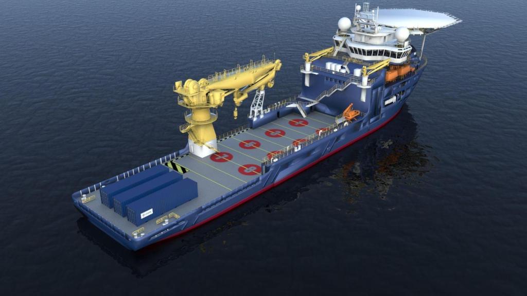 Imagen creada simulando uno de los buques