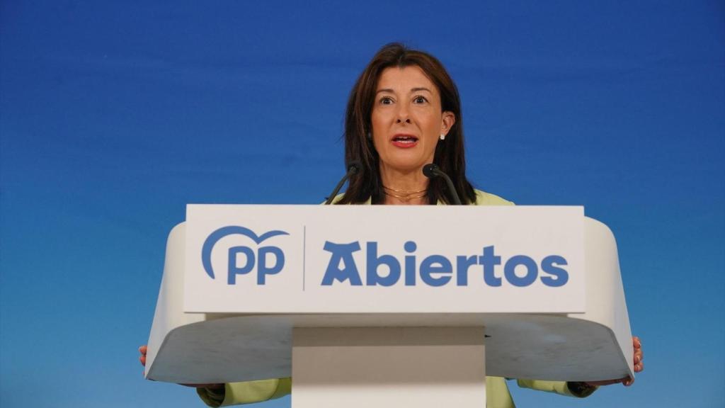 La portavoz del PP en el Parlamento Vasco, Laura Garrido, en una imagen de archivo a 21 de abril de 2024