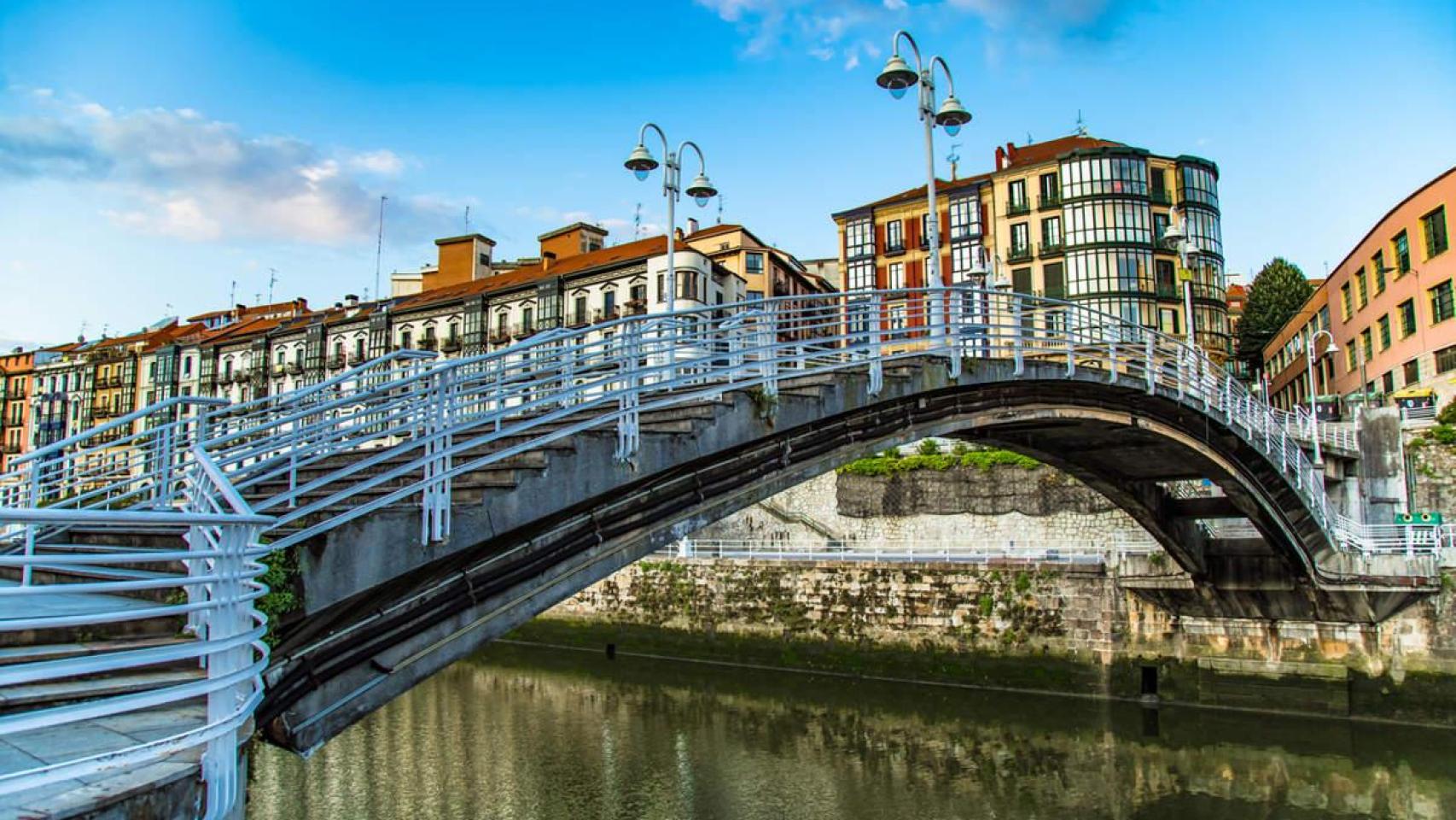 Puente de la Ribera, en Bilbao.