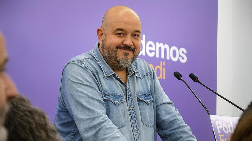 El coordinador general de Podemos Euskadi, Richar Vaquero