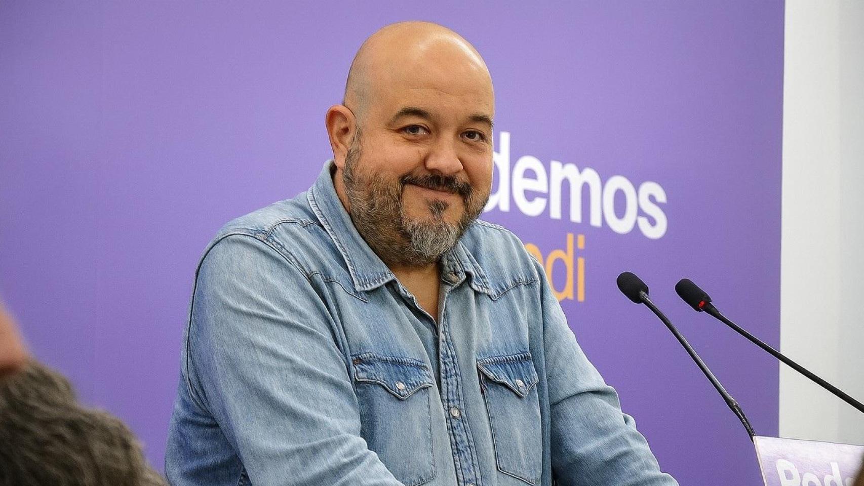 El coordinador general de Podemos Euskadi, Richar Vaquero