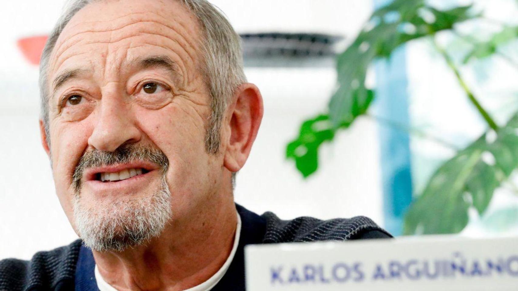 Arguiñano, durante la presentación de un libro.