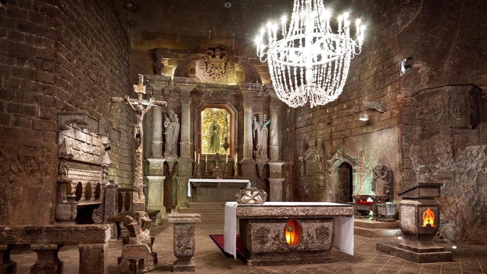 La capilla de Santa Kinga es “la joya de la corona” en la mina de sal de Wieliczka