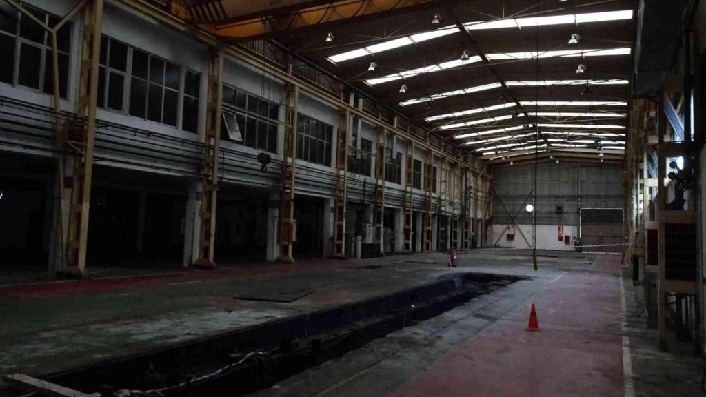 Interior del pabellón.