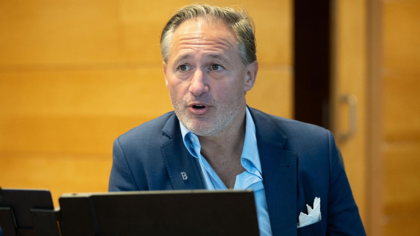 Iván Jiménez, durante la entrevista con Crónica Vasca.