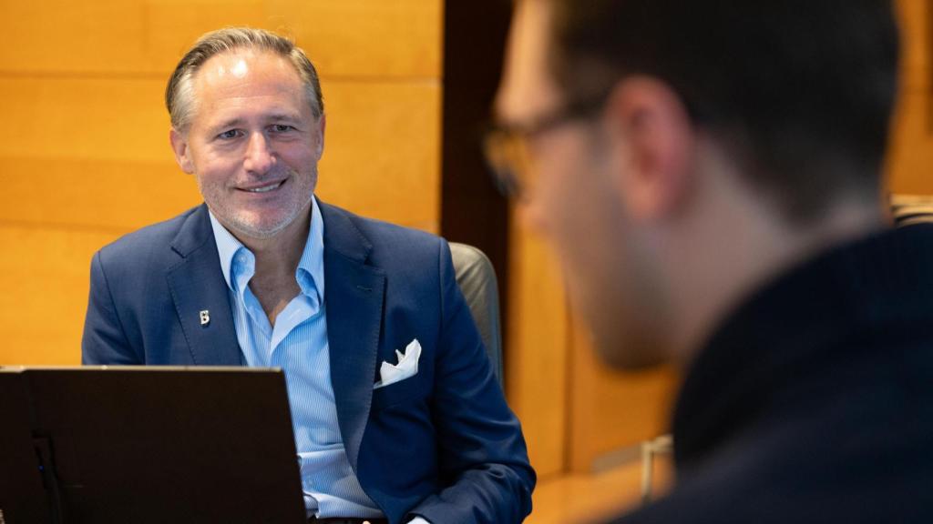 Iván Jiménez, durante la entrevista con Crónica Vasca.